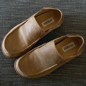 Olukai moloā mens leather slip on shoes